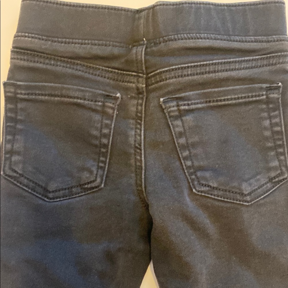 Jumping Beans Kids Size 3T Black Denim Skinny Leg Jeans. - Picture 4 of 7